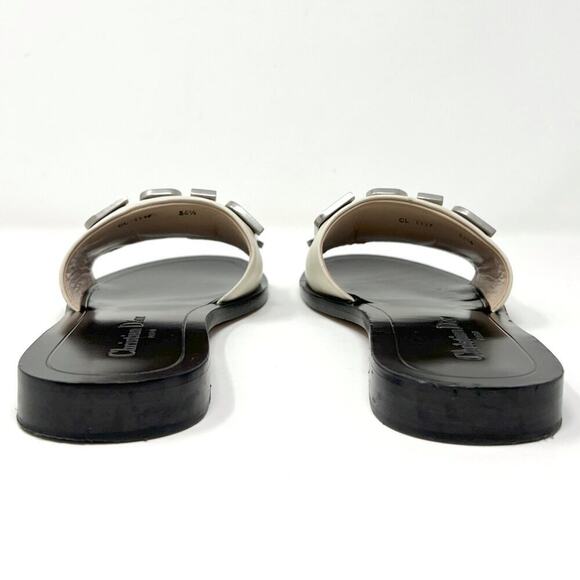 Christian Dior Diorevolution Turquoise Inlay Logo Leather Sandals 36.5 - Picture 5 of 11